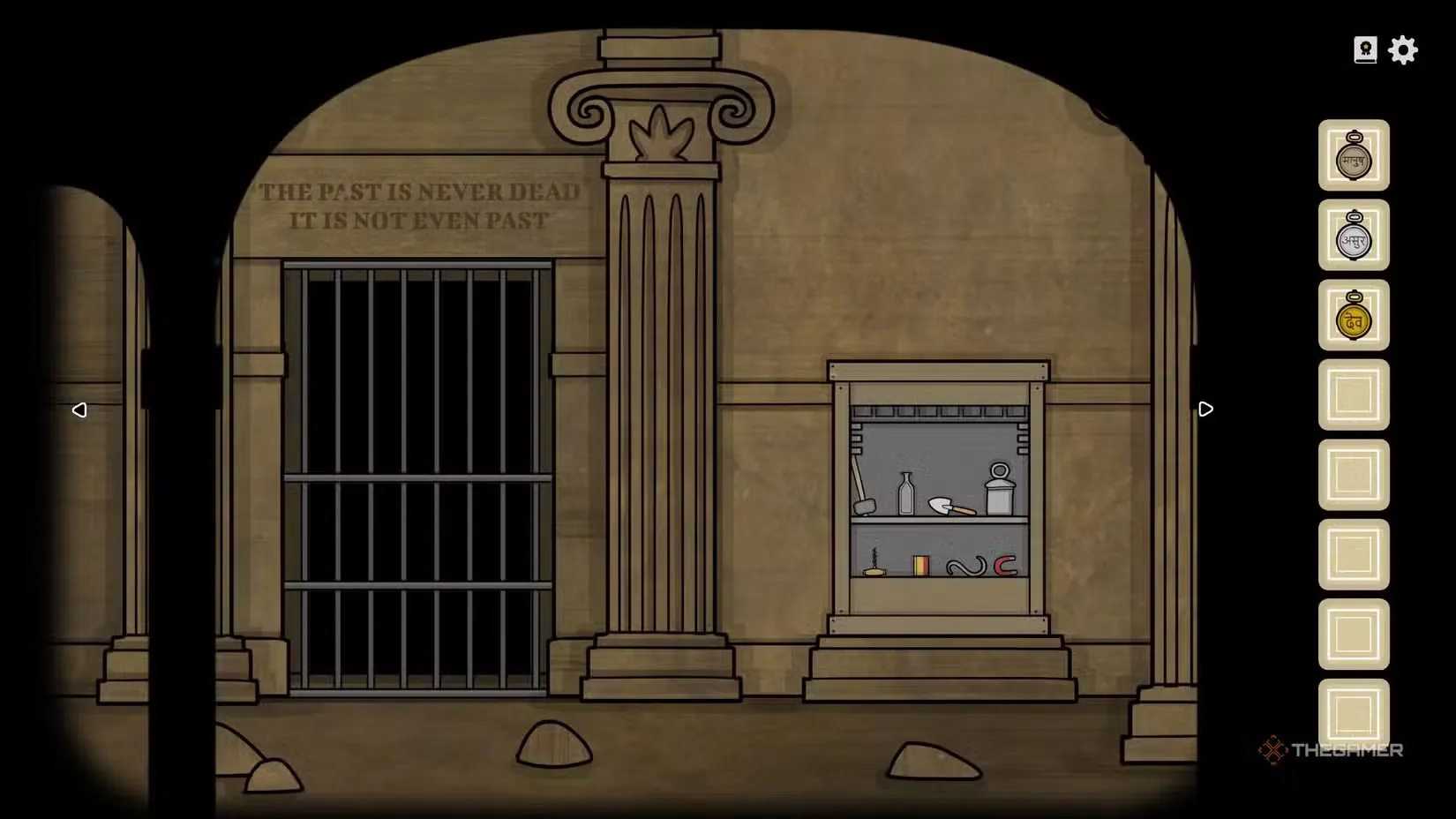 The secret chamber in the cellar in Servant of the Lake.
