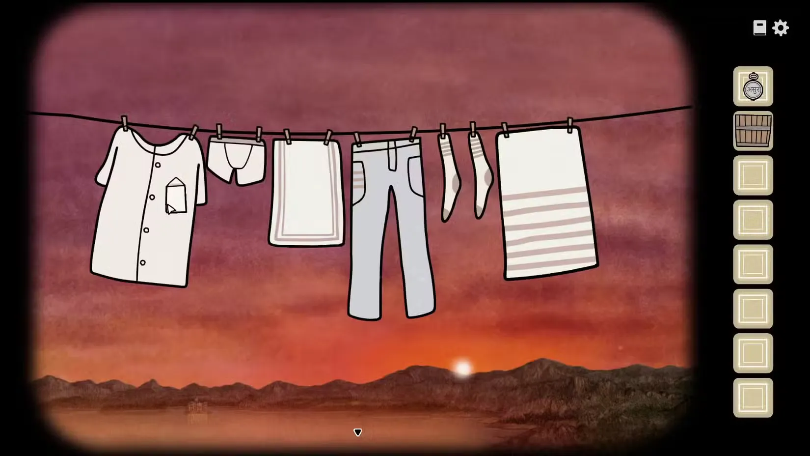The sorted laundry in Servant of the Lake.