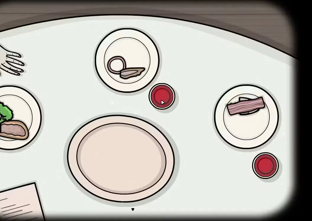 The appetizer puzzle solution in Servant of the Lake.