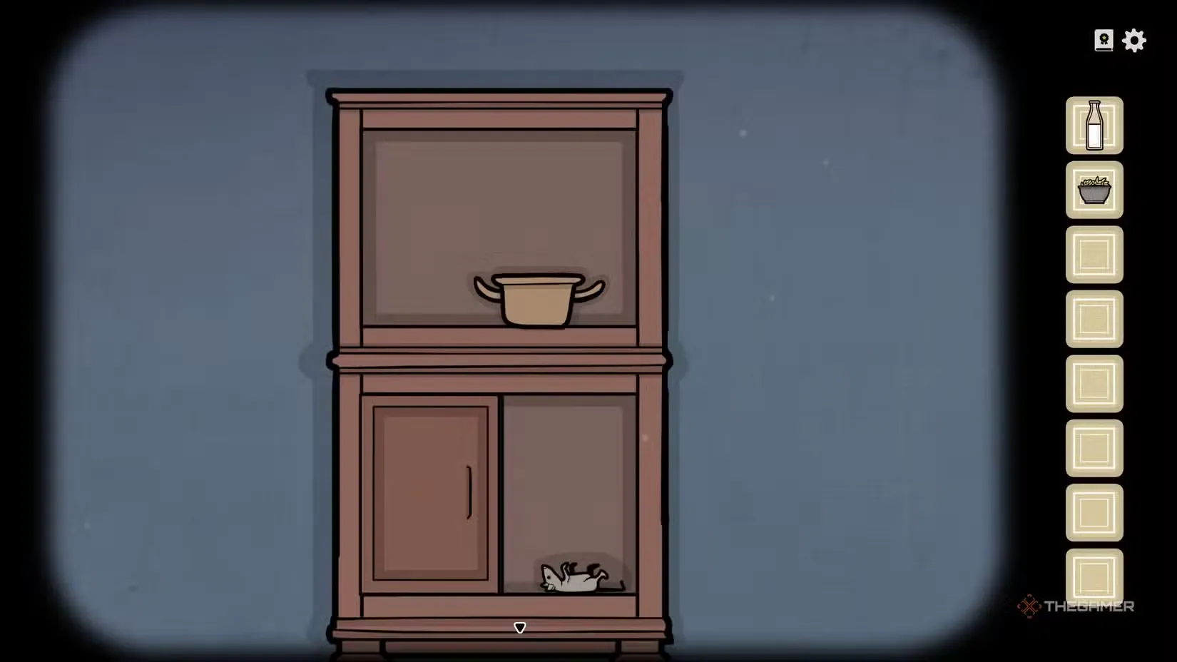 The cupboard in Servant of the Lake.