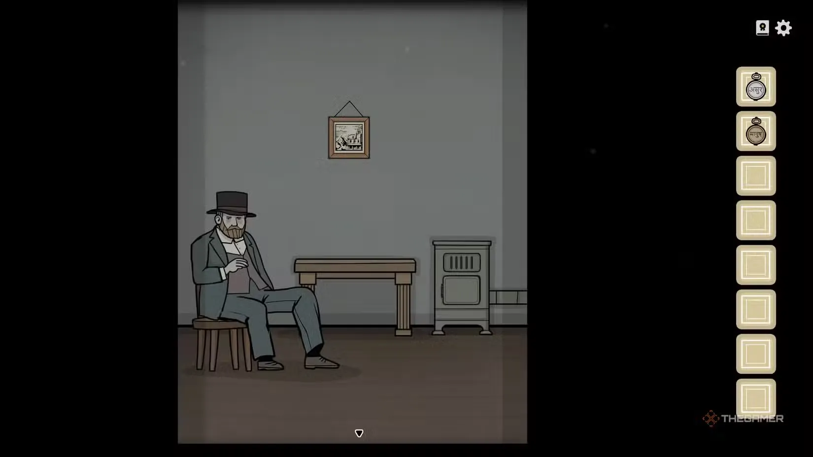 William in the Servant's room in Servant of the Lake.